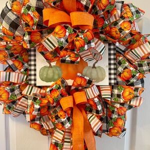 Pumpkin Fall Wreath